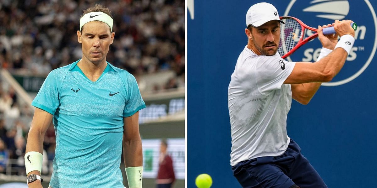 Rafael Nadal [L] and Steve Johnson [R] (Source: Getty Images)