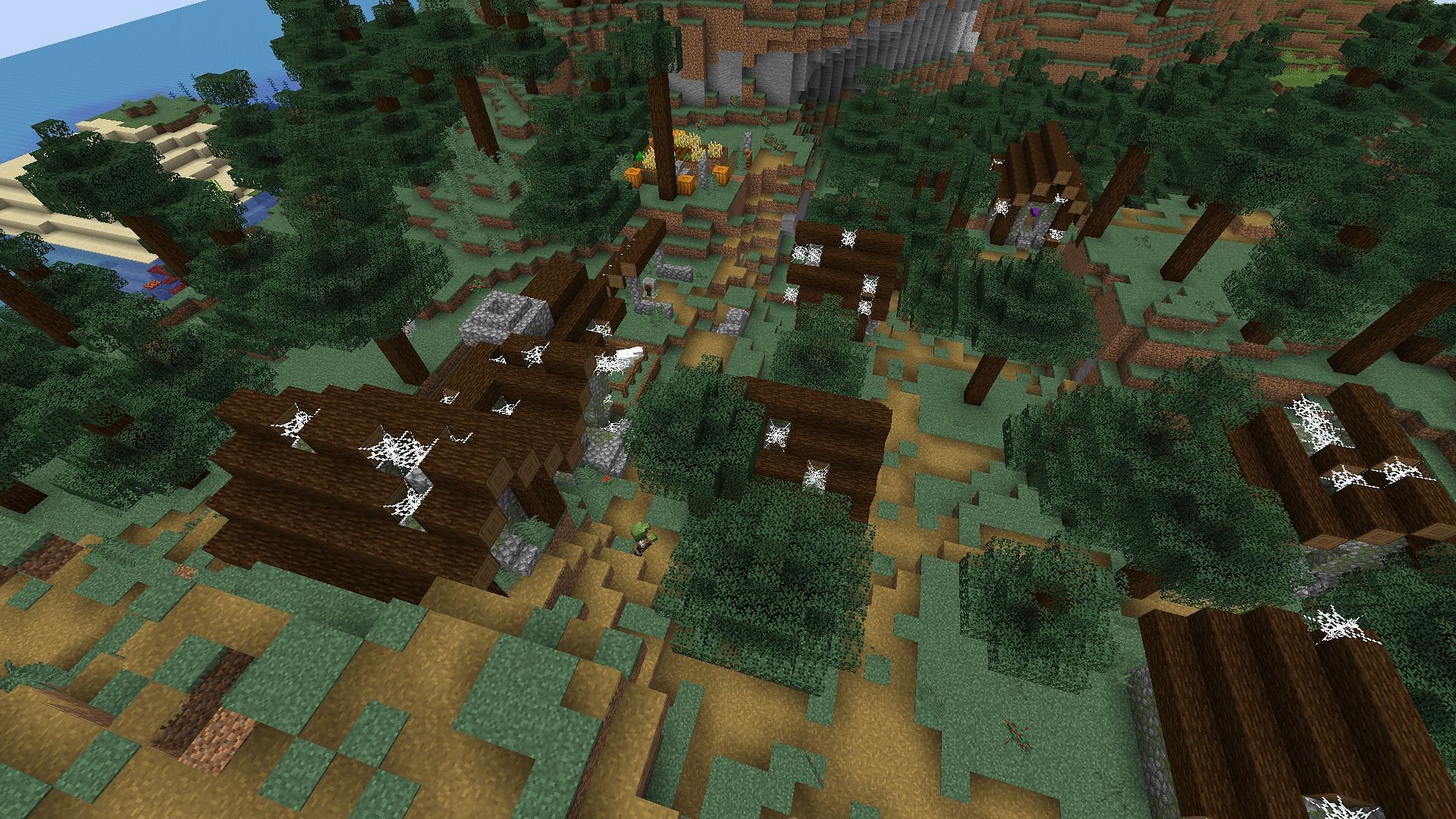 Abandoned taiga village (Image via Mojang)