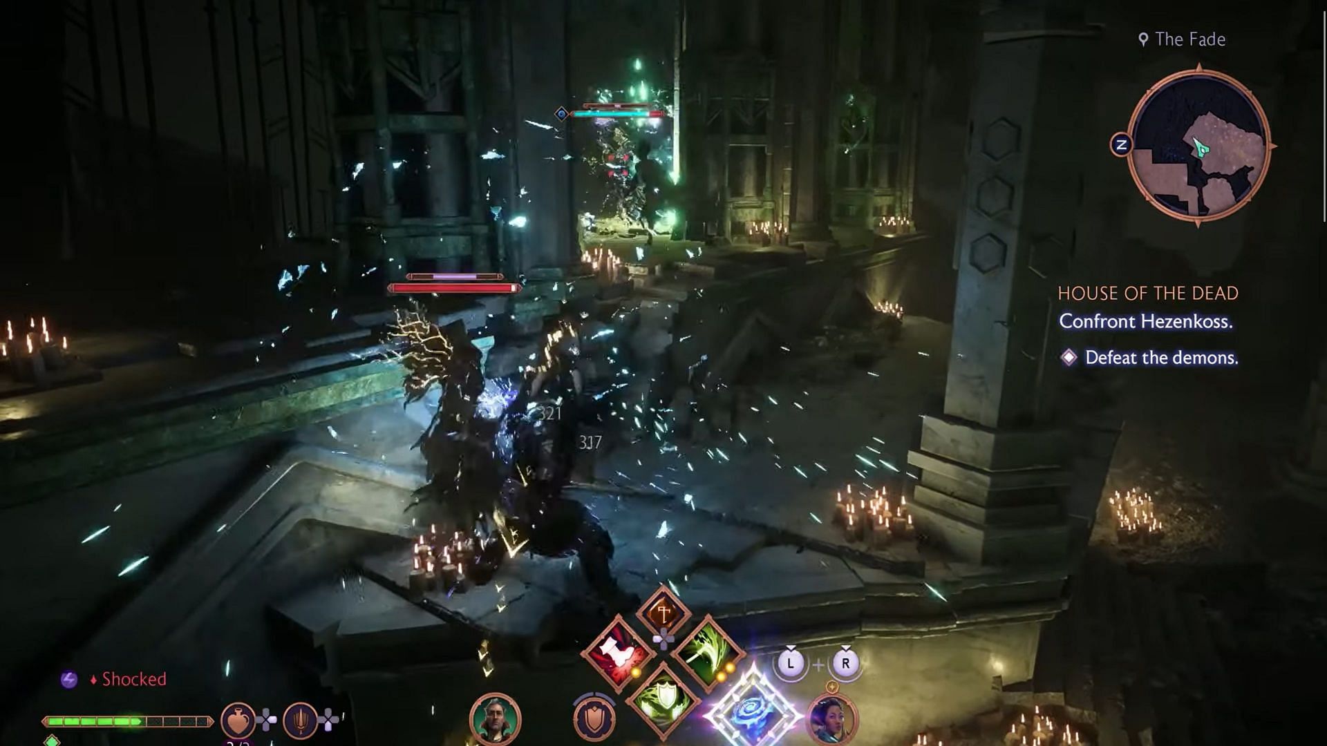 Take out Johanna's summoned demons (Image via EA/Youtube@Trophygamers)