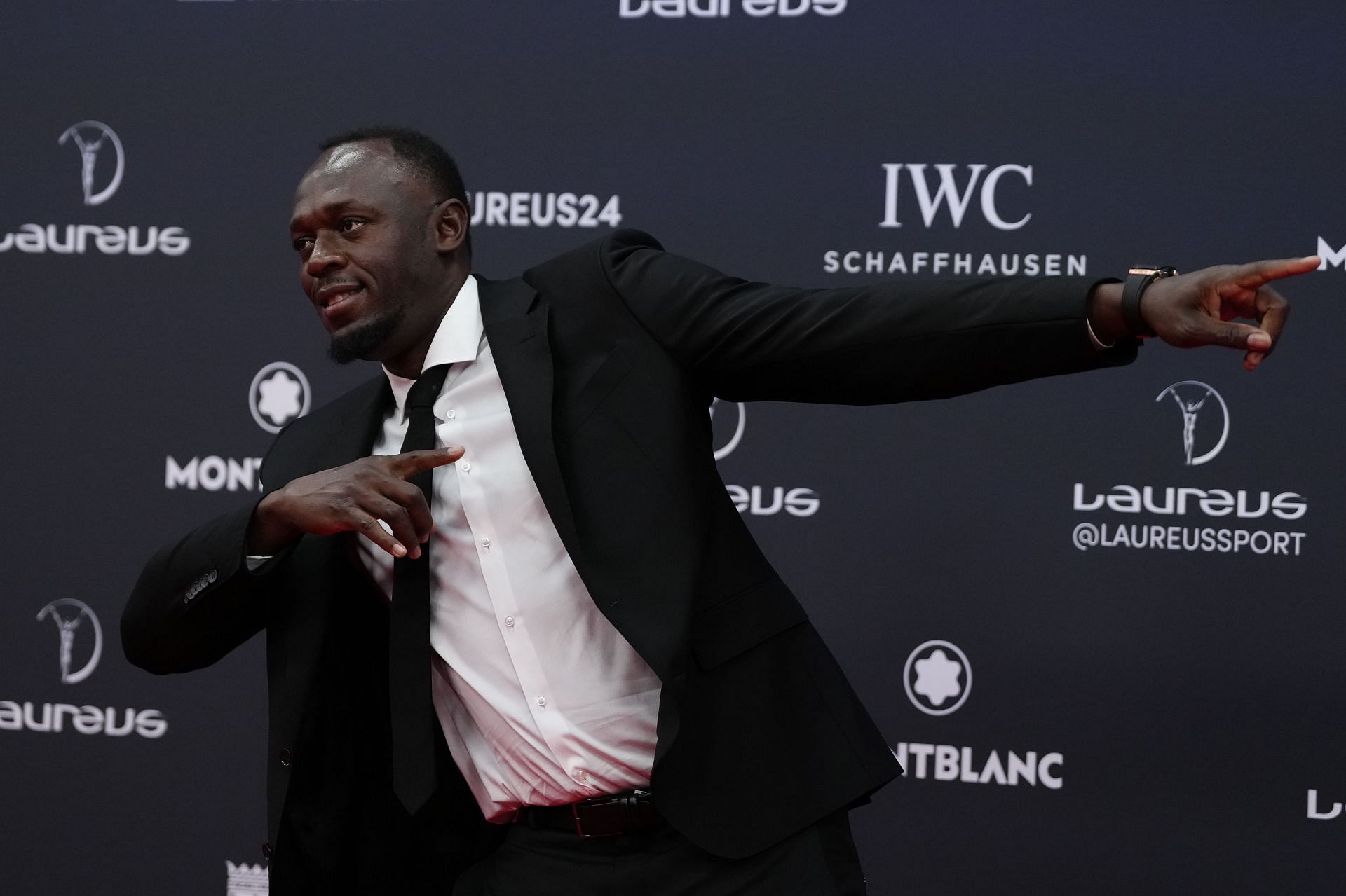 Usain Bolt at the 2024 Laureus World Sport Awards Madrid - (Source: Getty)