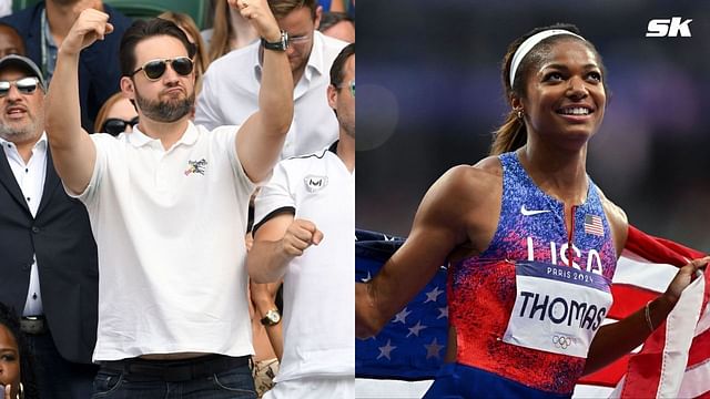 Alexis Ohanian and Gabby Thomas