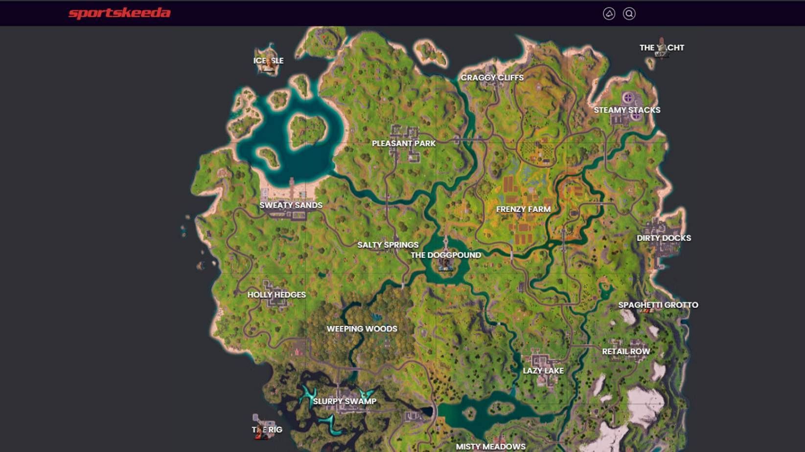 fortnite interactive map