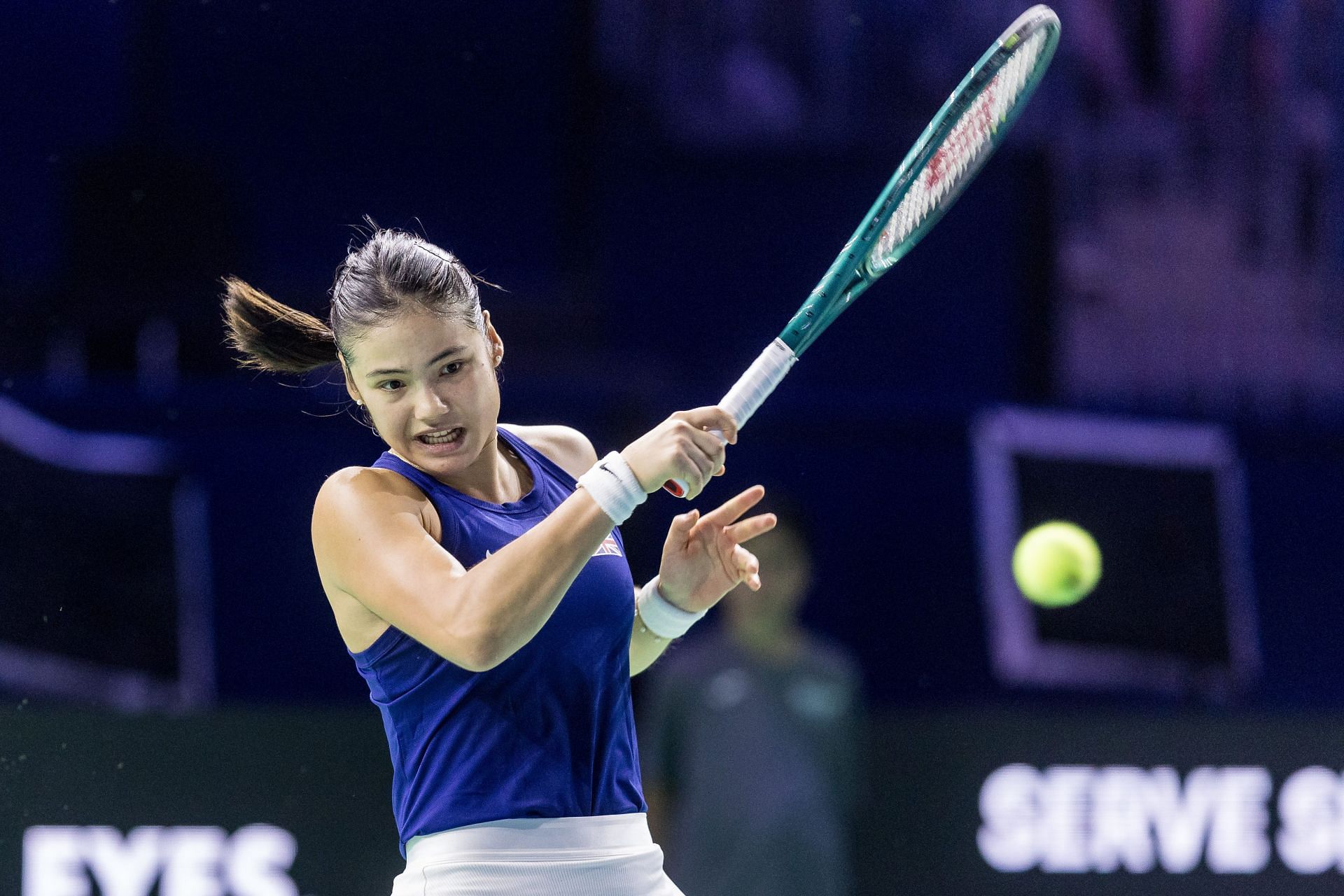 Emma Raducanu at the Billie Jean King Cup Finals (Image: Getty)