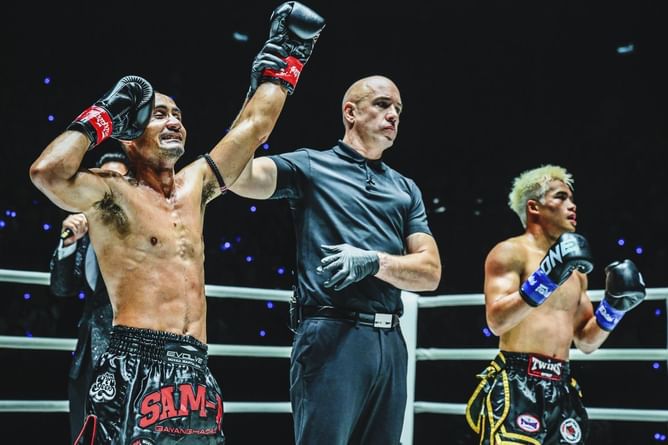 "Skill and experience helped me a lot" - Sam-A lists his keys to victory in dominant win over Zhang Peimian at ONE 169