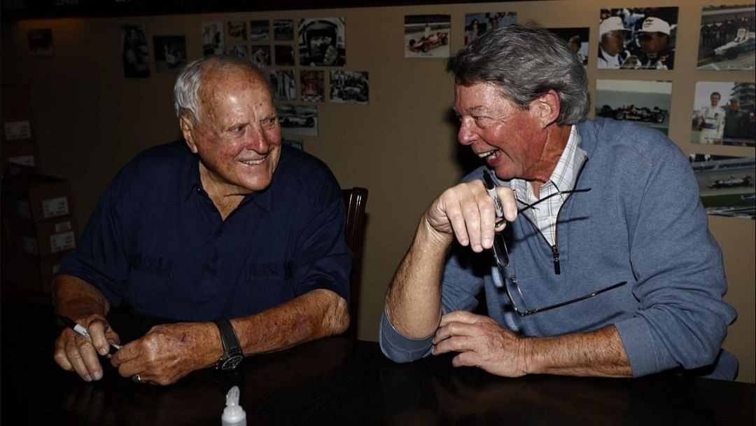 A.J. Foyt during the book signing event of &quot;A.J. Foyt: Survivor, Champion, Legend&quot; (Image via Instagram/@ajfoytracing)