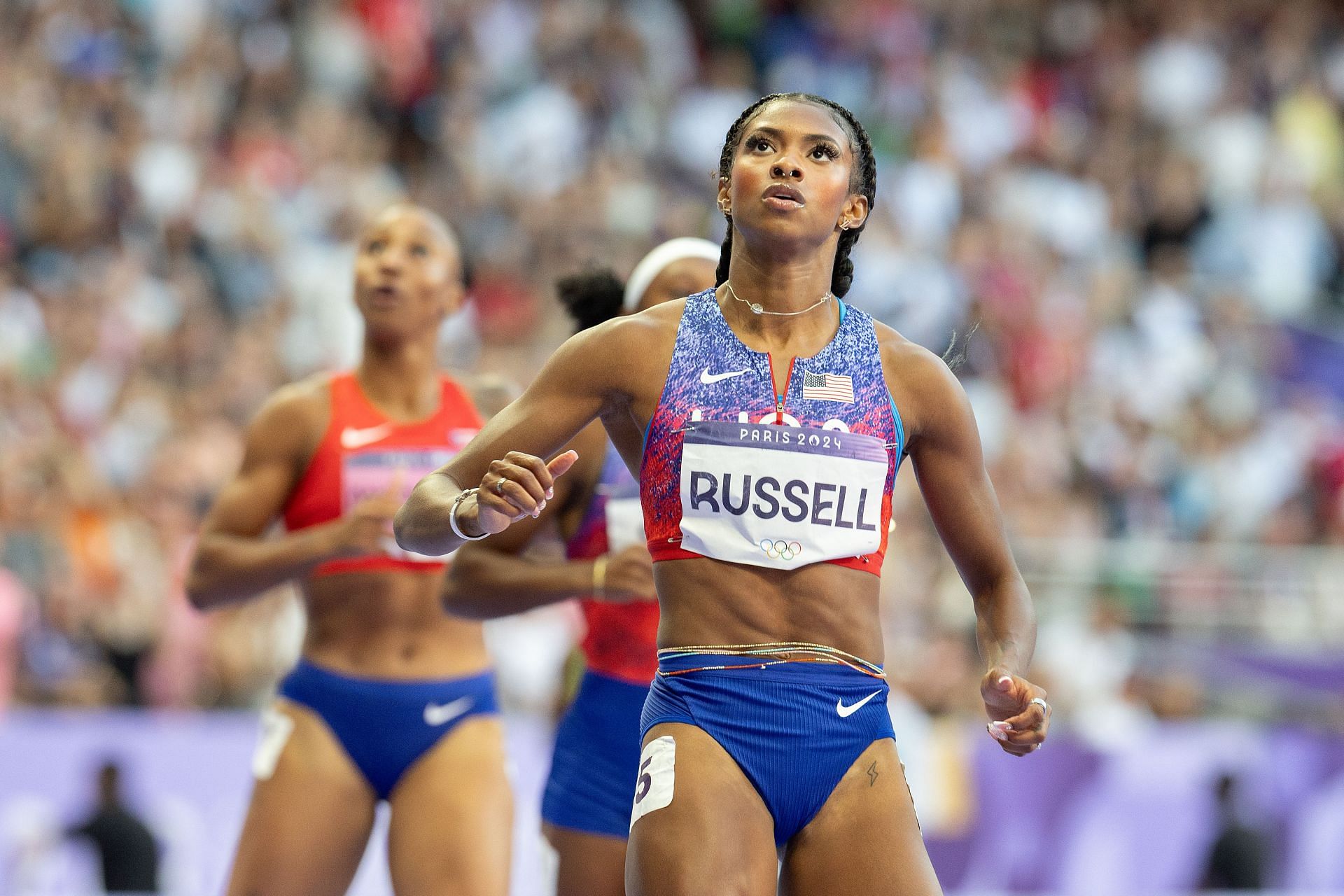 Masai Russell at the Olympic Games Paris 2024 (Source: Getty)