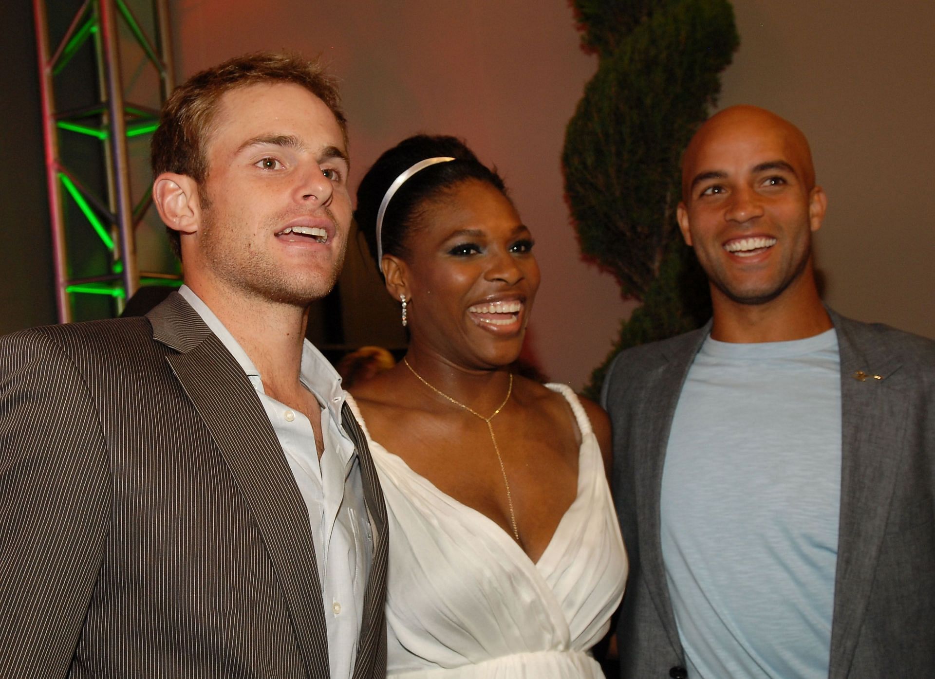 Andy Roddick, Serena Williams, and James Blake in 2007(Source: Getty)