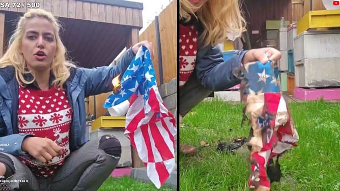 Kick unbans streamer hours after her channel was taken down for burning the United States flag