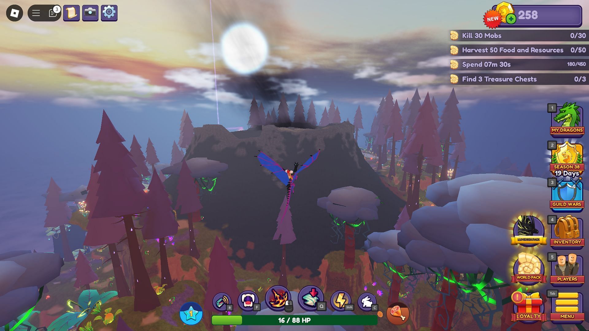 Shadow Eggs spawn exclusively in the Prehistoric World (Image via Roblox)