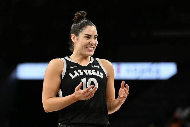 PHOTOS: Kelsey Plum shares exhilarating experience of driving over $237,500 supercar on Las Vegas F1 track during WNBA break