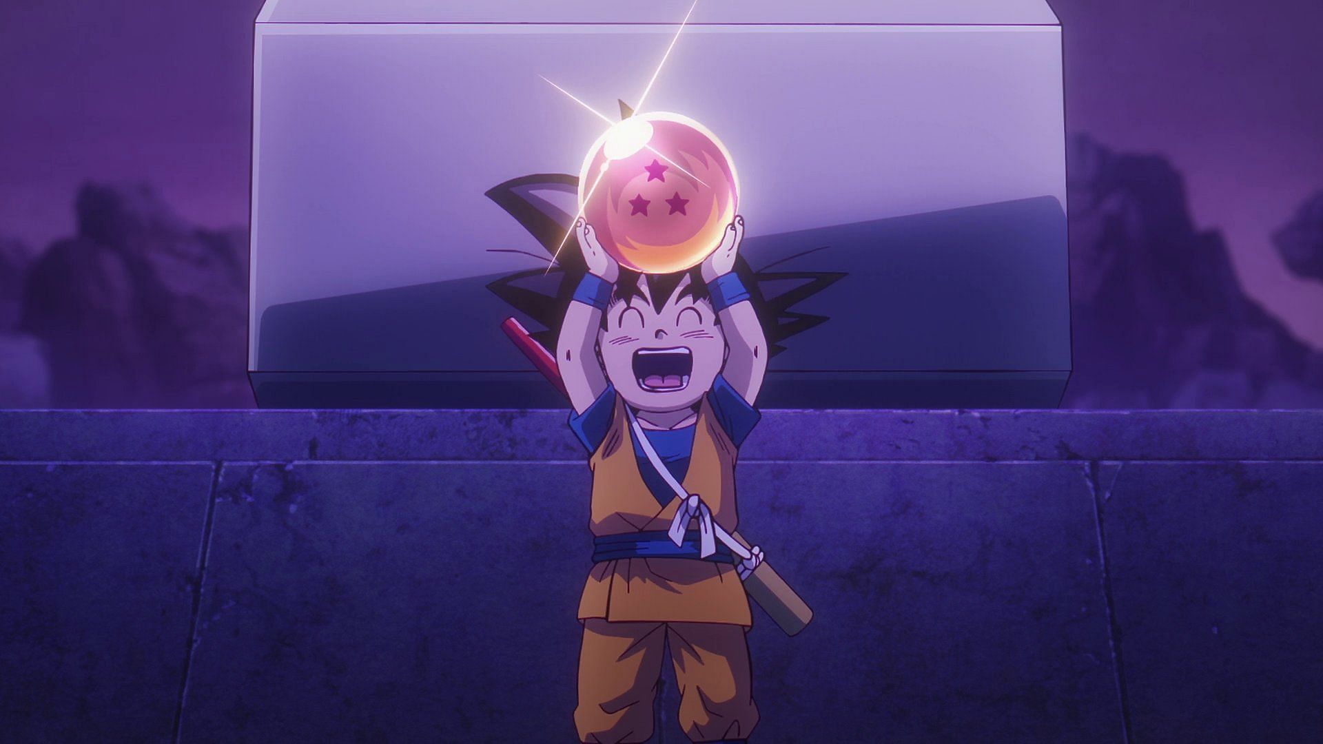 Goku with the Dragon Ball in the most recent episode (Image via Toei Animation)