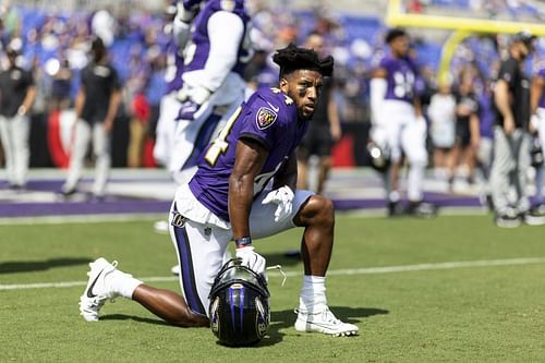 Marlon Humphrey at Las Vegas Raiders v Baltimore Ravens - Source: Getty