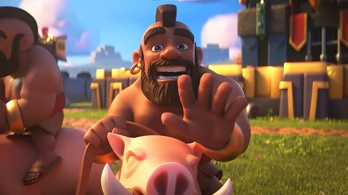 Hog rider in Clash of Clans (Image via Supercell)