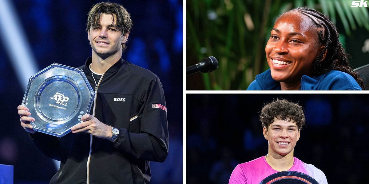 Taylor Fritz (L), Coco Gauff (upper-right) &amp; Ben Shelton (down-right) [Image Source: Getty Images]