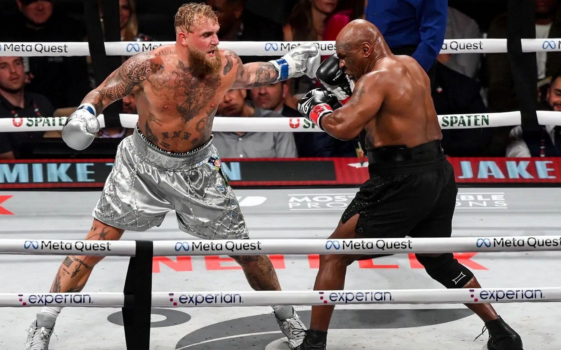 Jake Paul and Mike Tyson squared off on Friday night at AT&amp;T Stadium in Texas.