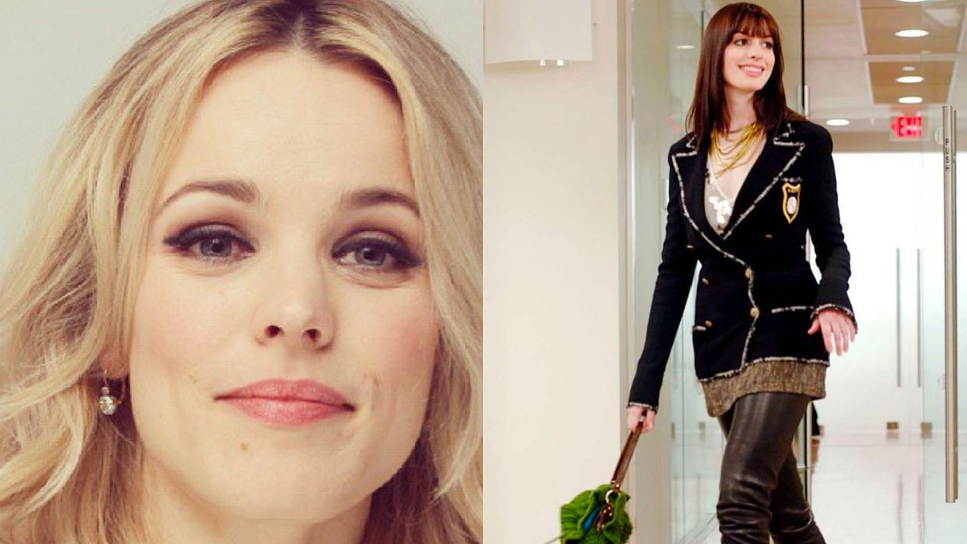 Rachel McAdams declined the role in the movie The Devil Wears Prada. (Images via Alamy/Getty, Instagram/@annehathaway)