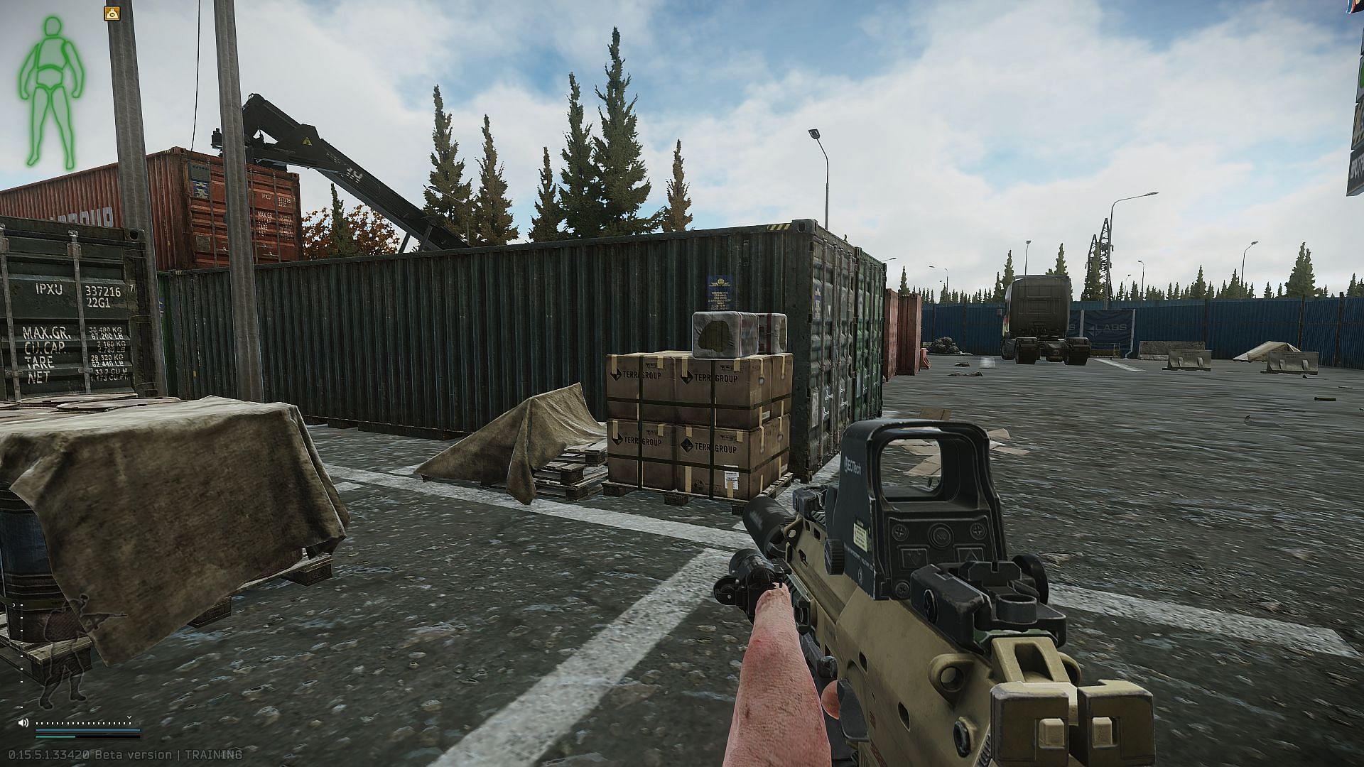 Jump up on this container (Image via Battlestate Games)