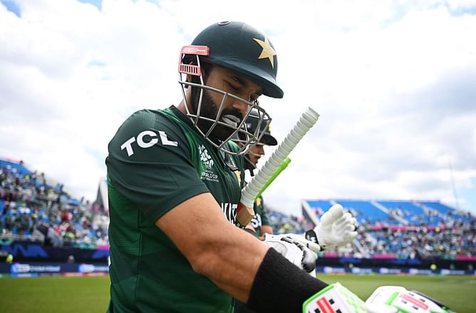 [Watch] Mohammad Rizwan departs for a duck on T20I captaincy debut in 2024 AUS vs PAK 1st T20I