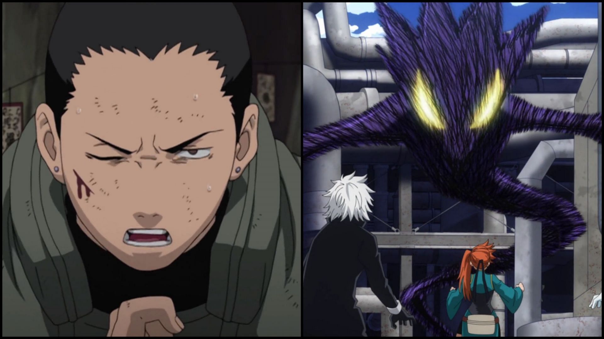 Shikamaru[left] and Dark Shadow[right] (Image via Studio Pierrot/Studio Bones)