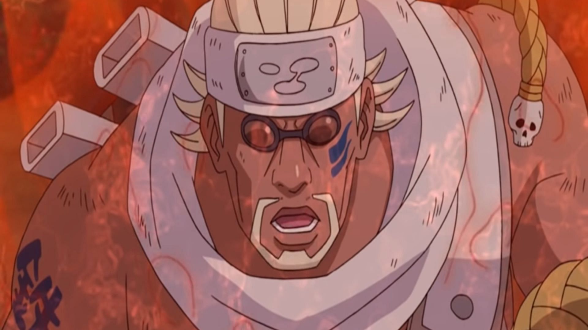 Killer Bee as seen in Naruto Shippuden episode 207 (Image via Pierrot)