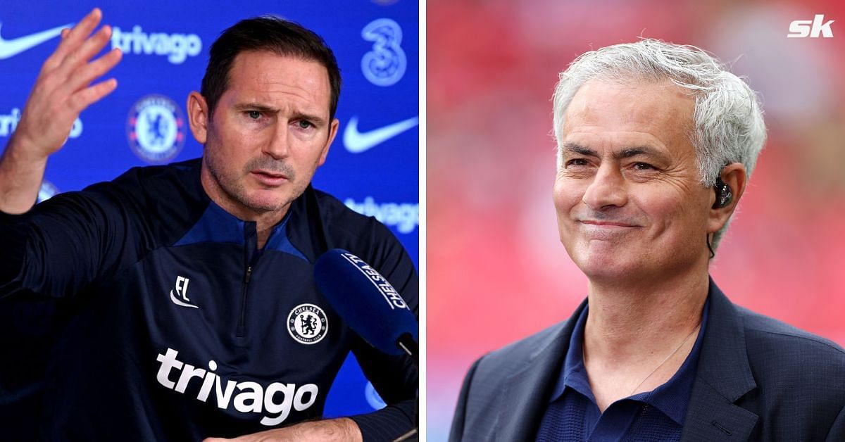 Chelsea legend Frank Lampard and Fenerbahce manager Jose Mourinho