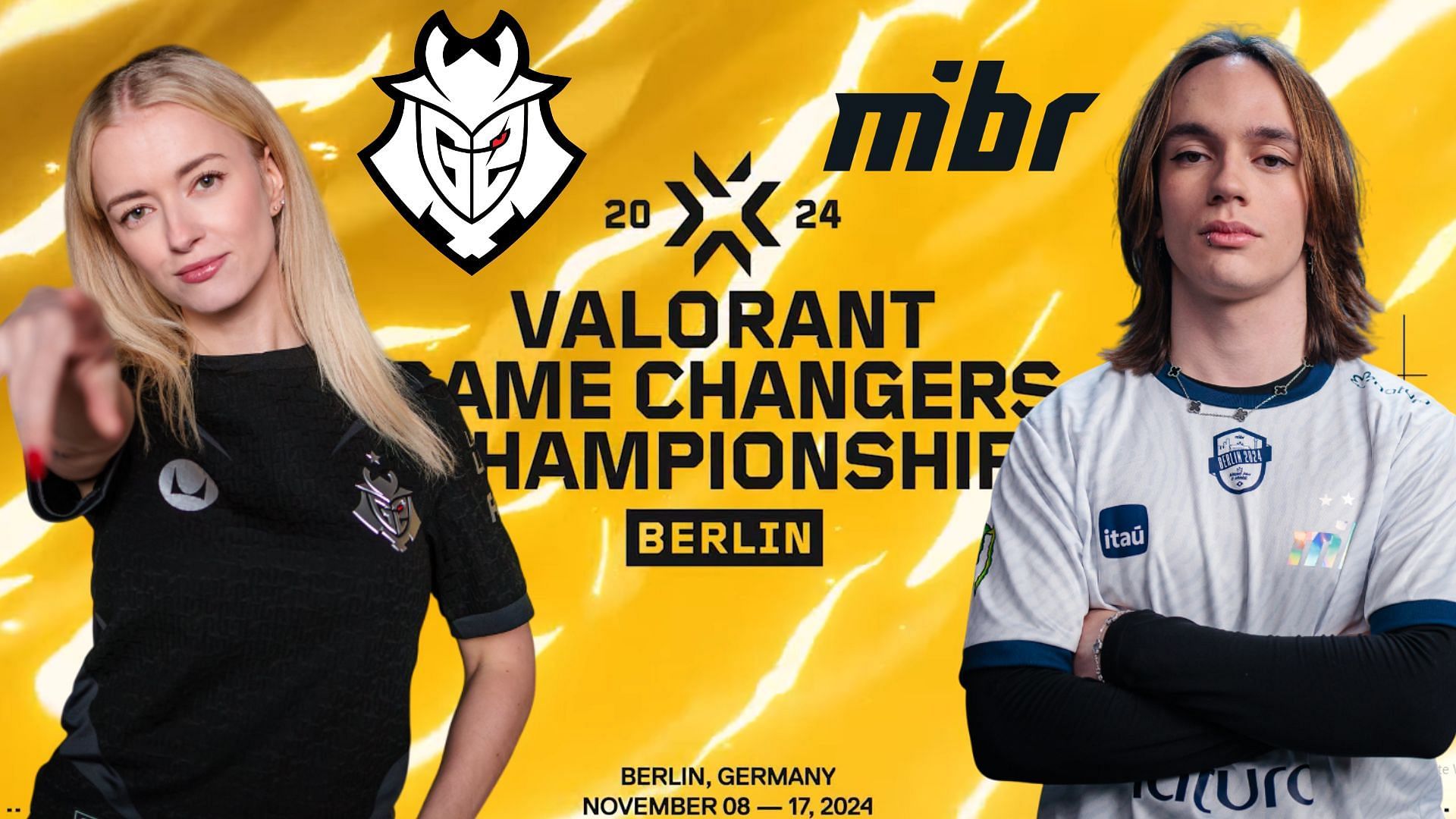 G2 Gozen vs MIBR at VCT Game Changers Championship 2024 (Image via Riot Games || G2 Gozen || MIBR)