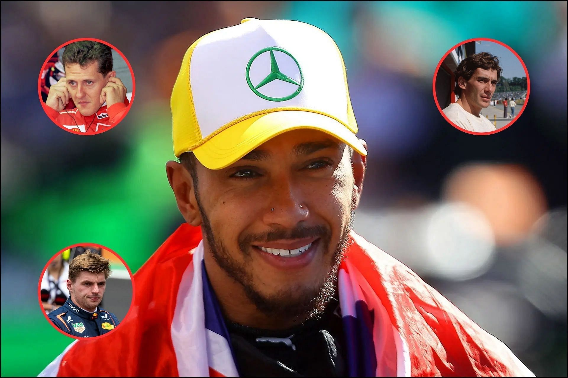 Lewis Hamilton called an &quot;anomaly&quot; when compared to Schumacher, Senna, and Verstappen (Getty Images)