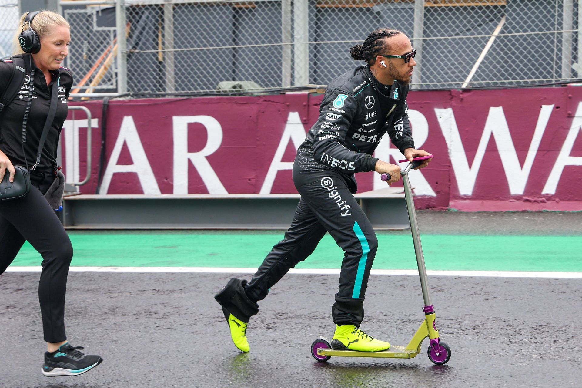 Lewis Hamilton of Mercedes F1 team at the F1 Grand Prix of Brazil - Source: Getty Images