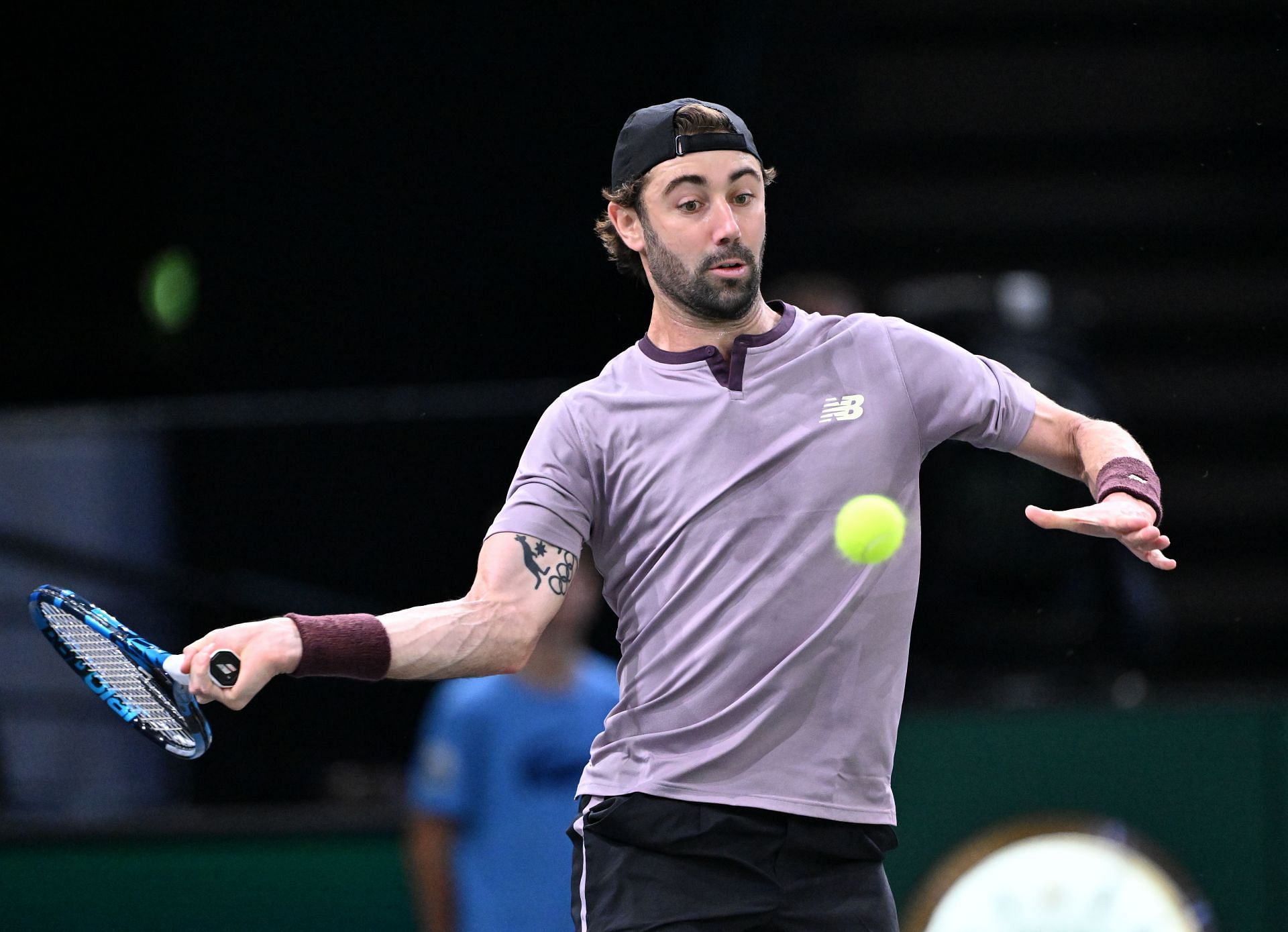 Jordan Thompson in action at the 2024 Paris Masters (Picture: Getty)