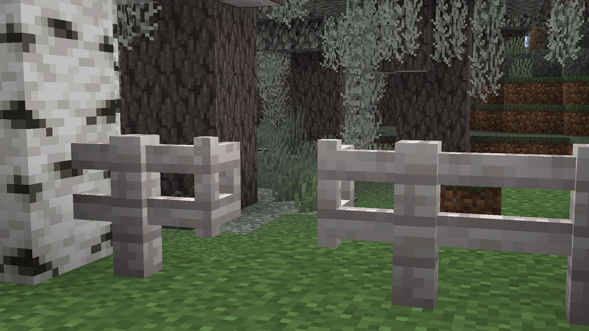 Fence gates can help you cross fenced-off areas with ease (Image via Mojang Studios)