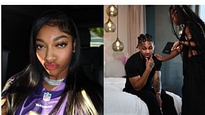 "RELAX" - Angel Reese reacts to fans' wild speculation as rapper DDG sings to her