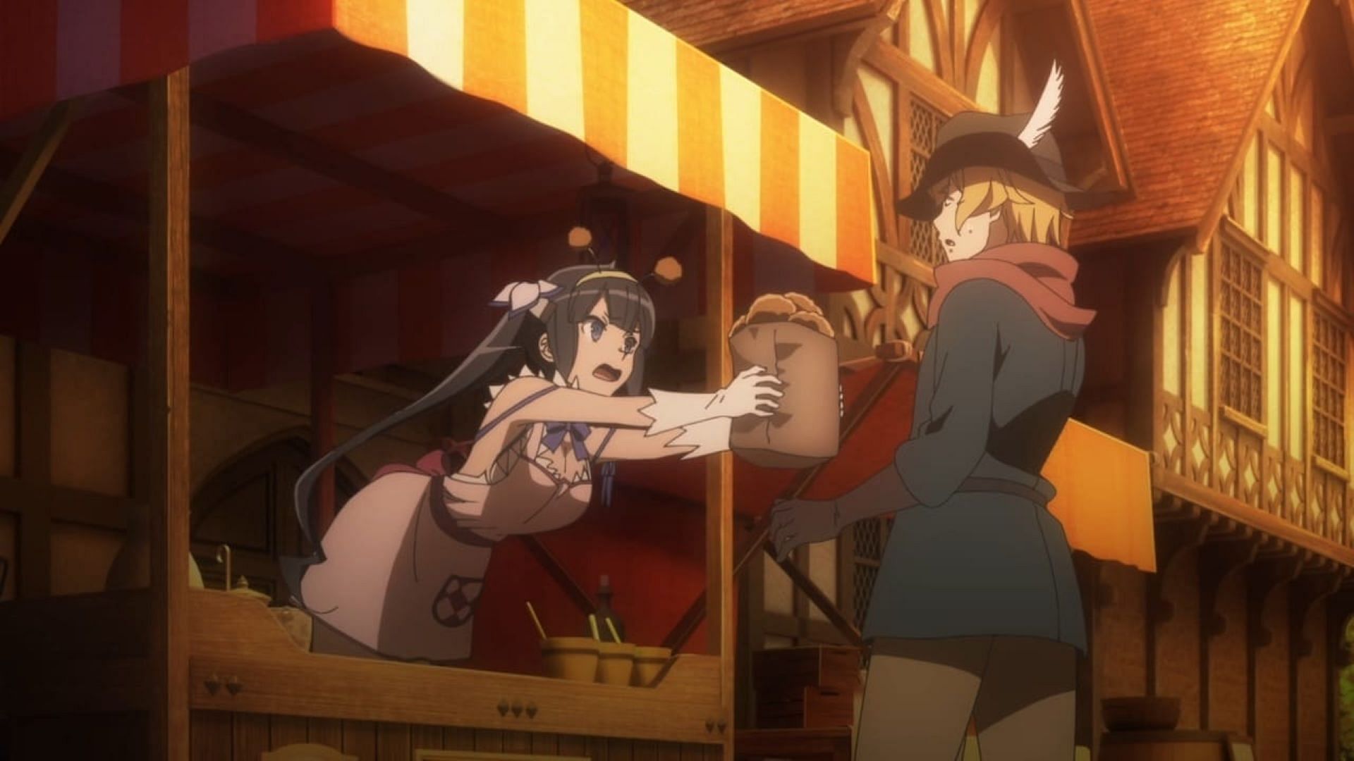 Hestia and Hermes in the episode (Image via J.C.Staff)