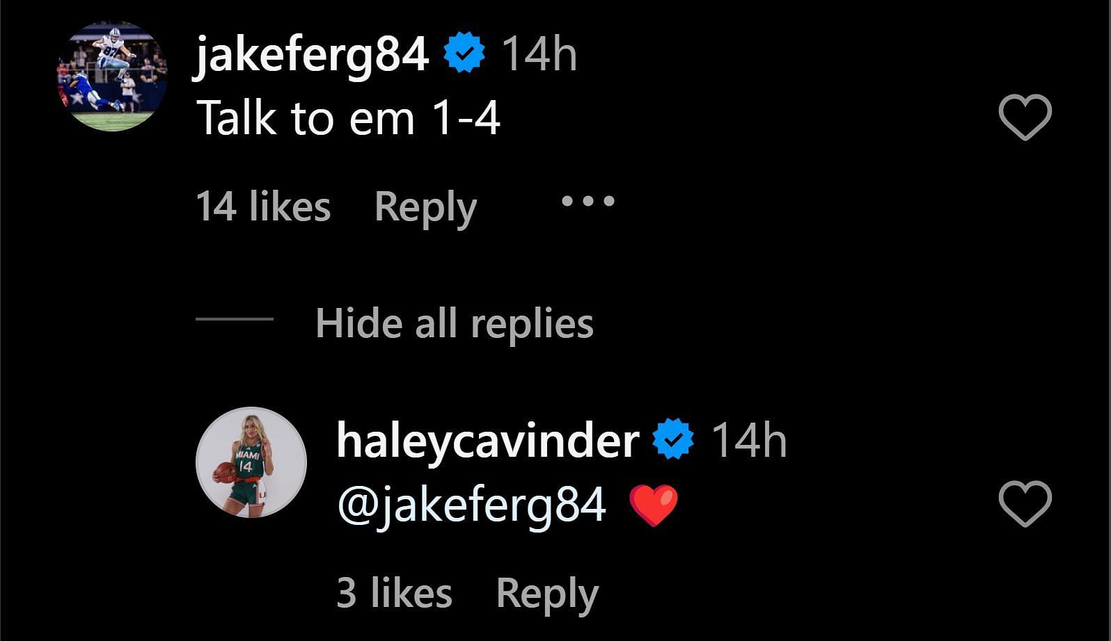 Jake Ferguson commented on Haley's post