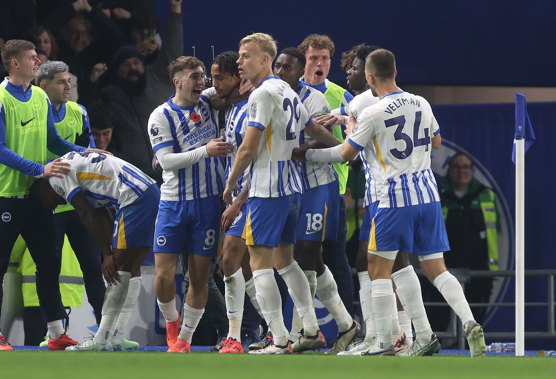 Brighton &amp; Hove Albion FC v Manchester City FC - Premier League - Source: Getty