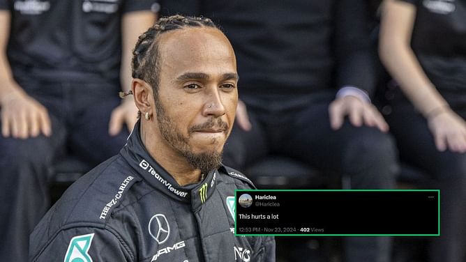 "This hurts a lot": Fans react to Lewis Hamilton's disastrous qualifying at Las Vegas GP as teammate George Russell takes pole position