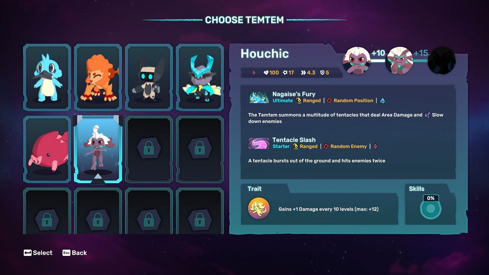 Mental-type Temtem Houchic (Image via Crema)