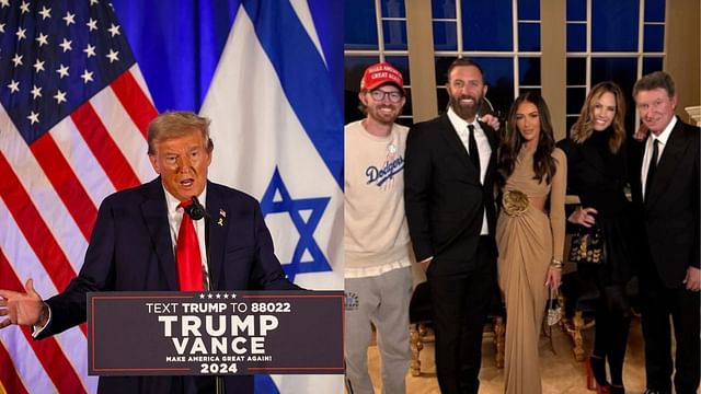 Wayne Gretzky and family attends Donald Trump