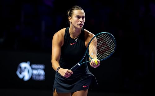 Aryna Sabalenka at the 2024 WTA Finals [Image Source: Getty Images]