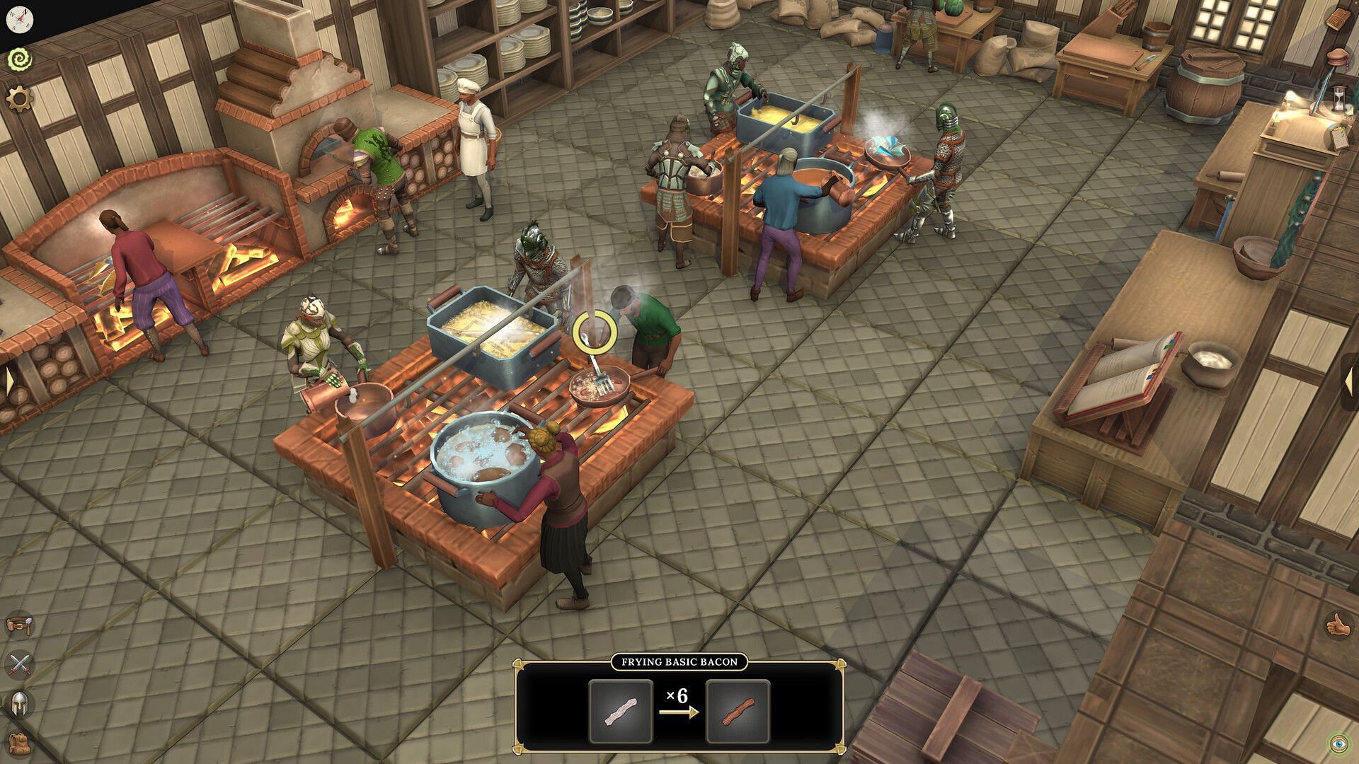 Cooking food in Fen Research's new MMORPG (Image via Fen Research)