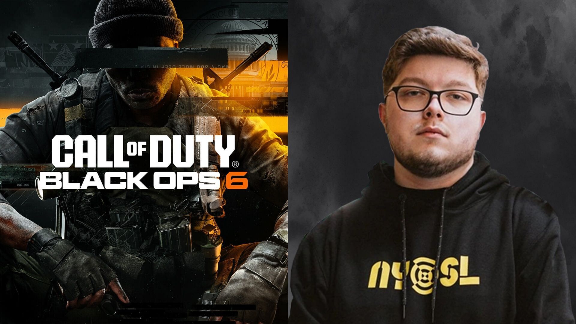 Black Ops 6 cover on the right and Aydan on the left