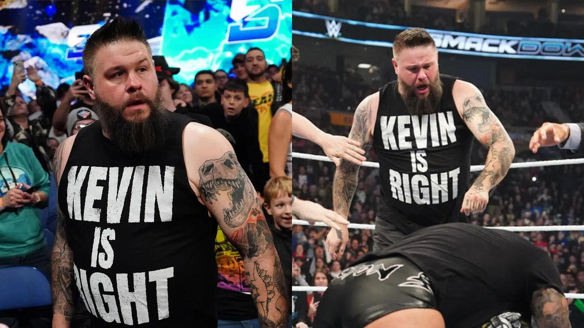 Kevin Owens on SmackDown! [Image credits: WWE.com]
