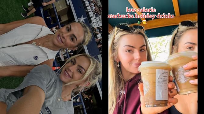 WATCH: Miami’s Hanna and Haley Cavinder share their low-calorie coffee orders inspired by Christmas flavors