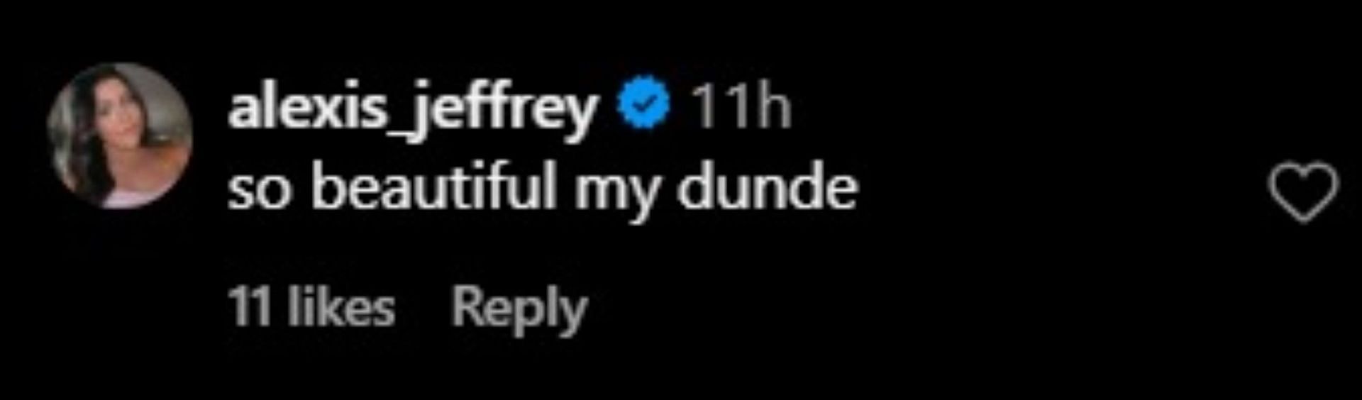 Alexis Jeffrey&#039;s Comment