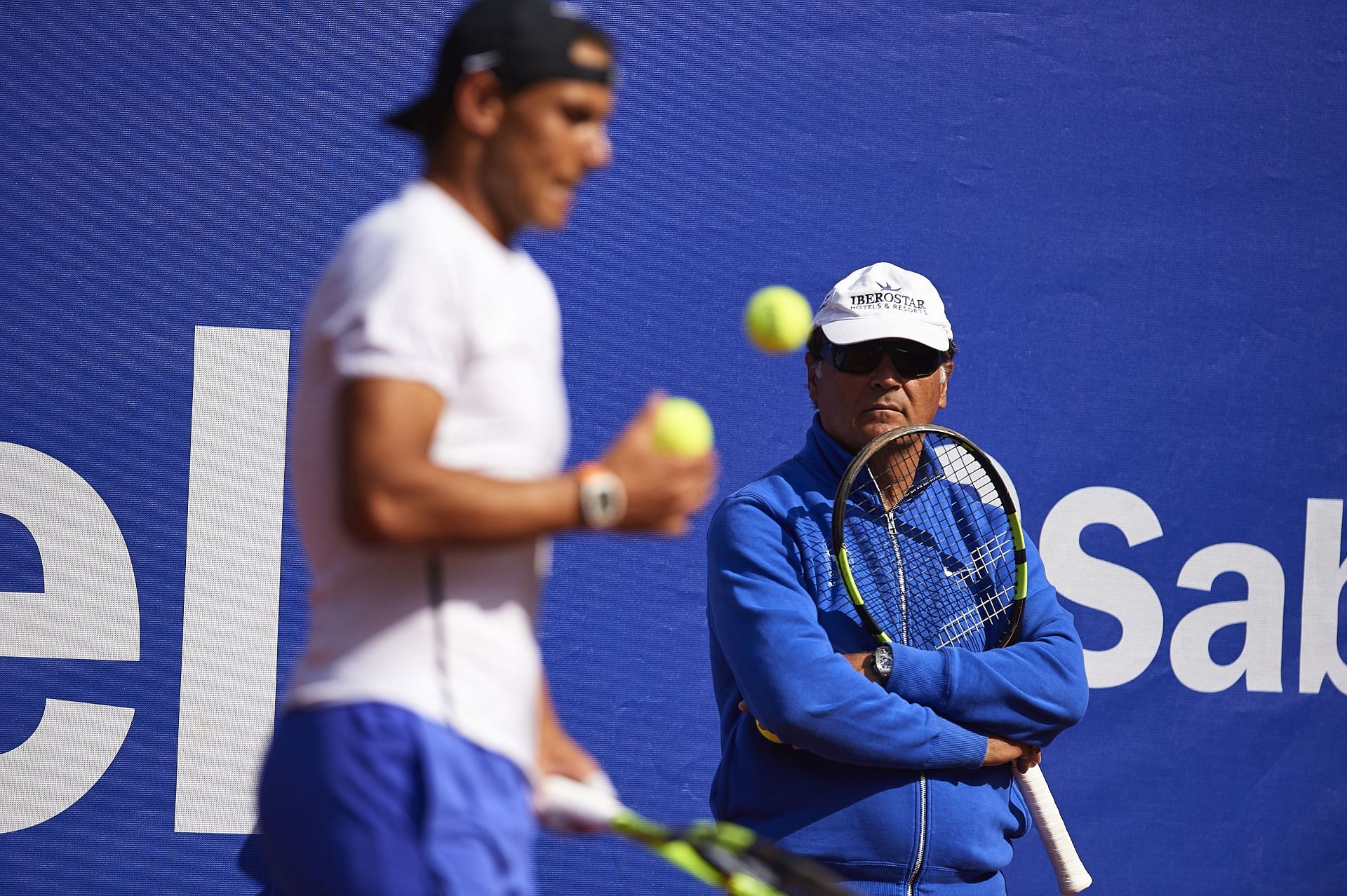 Uncle Toni looks on as his nephew practices (Source: Getty)