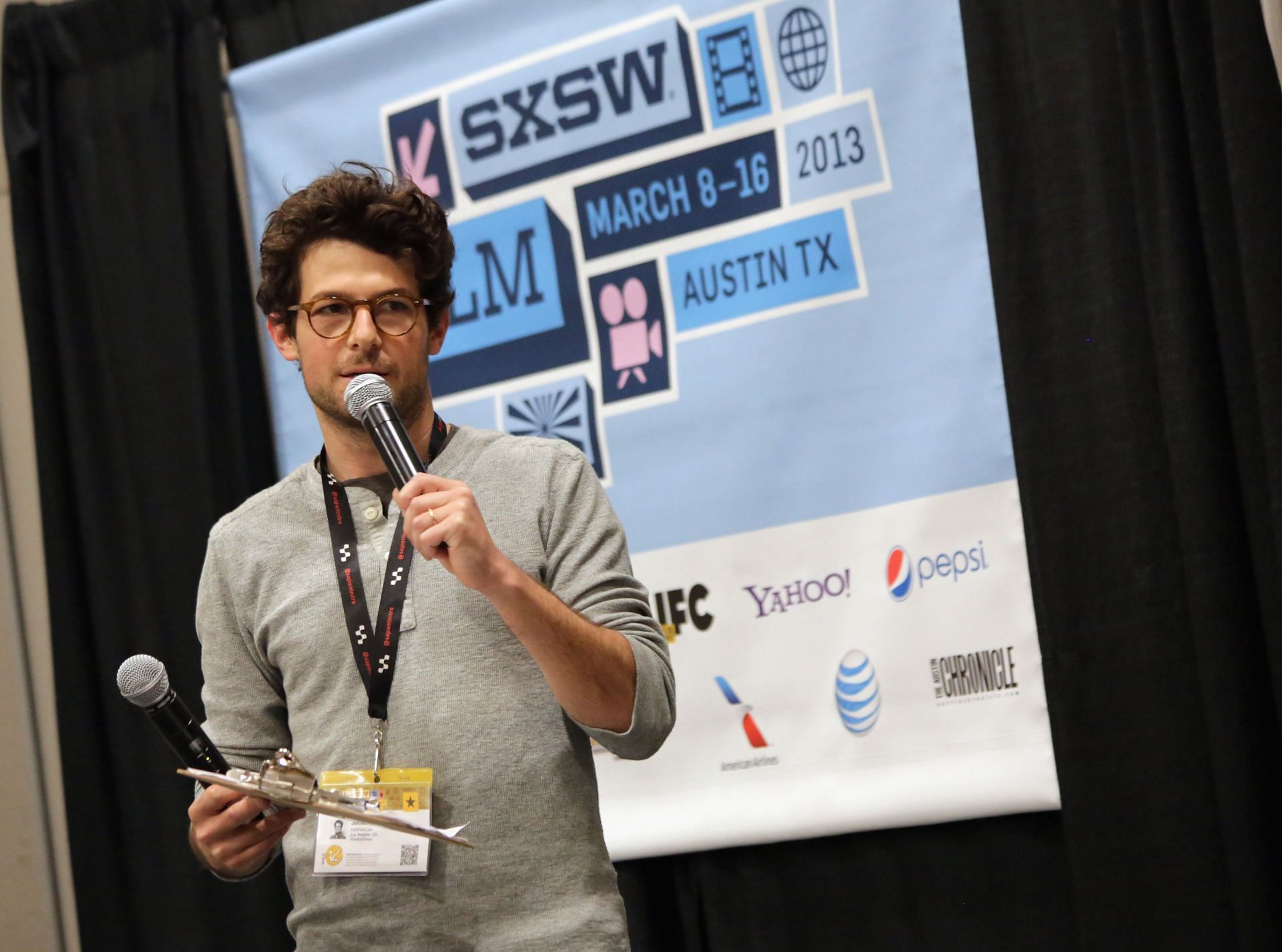 Jacob Soboroff speaking at the Startup Alley: Fastball Speed Pitches - 2013 SXSW Music, Film + Interactive Festival - (Source: Getty)