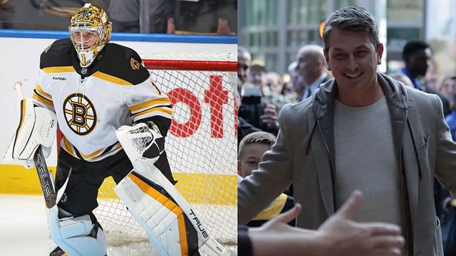 Jeremy Swayman and Andrew Raycroft have both guarded the Bruins goal in their careers (Source: Getty Images)