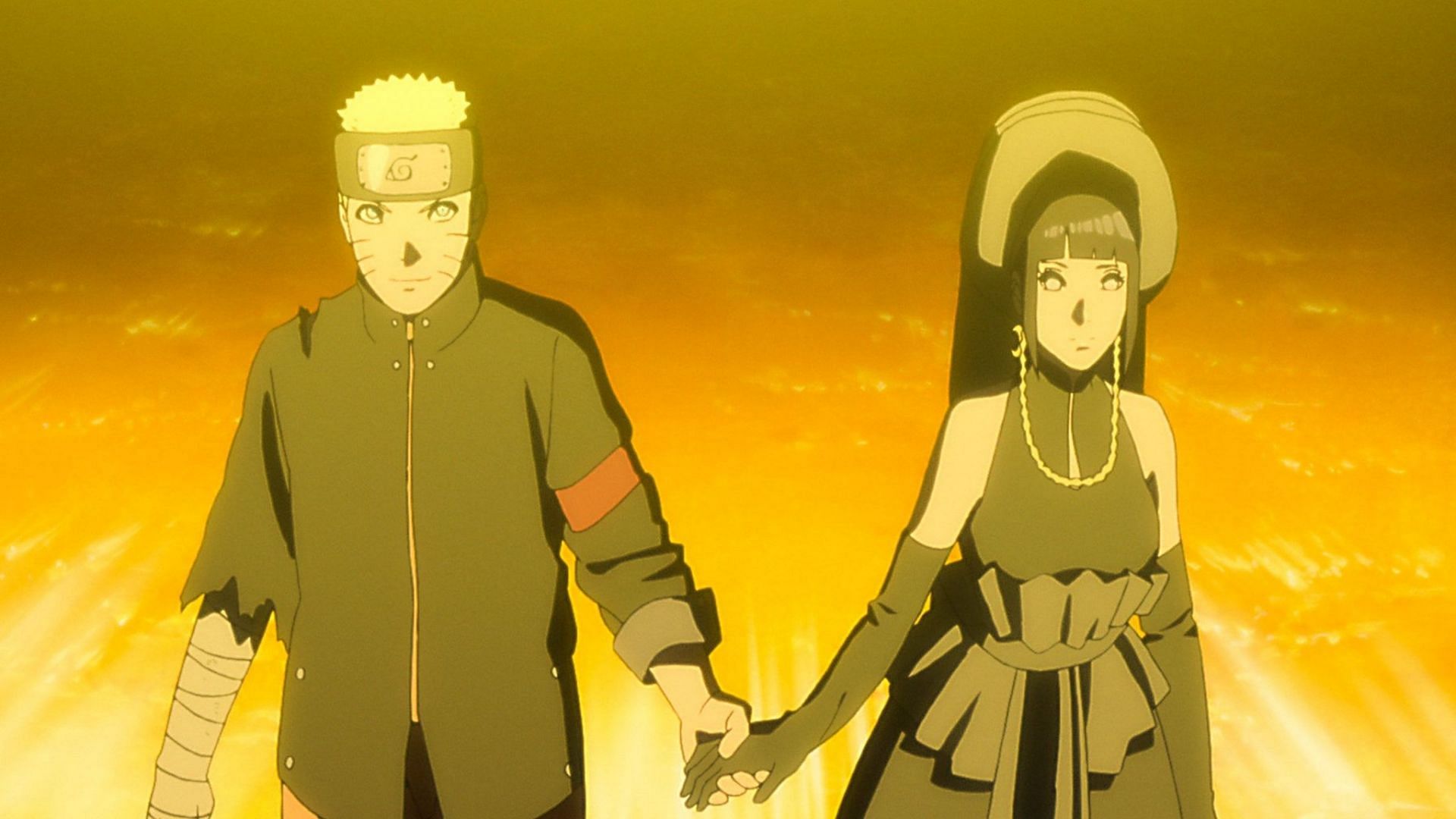 Naruto and Hinata as seen in The Last: Naruto the Movie (Image via Studio Pierrot)