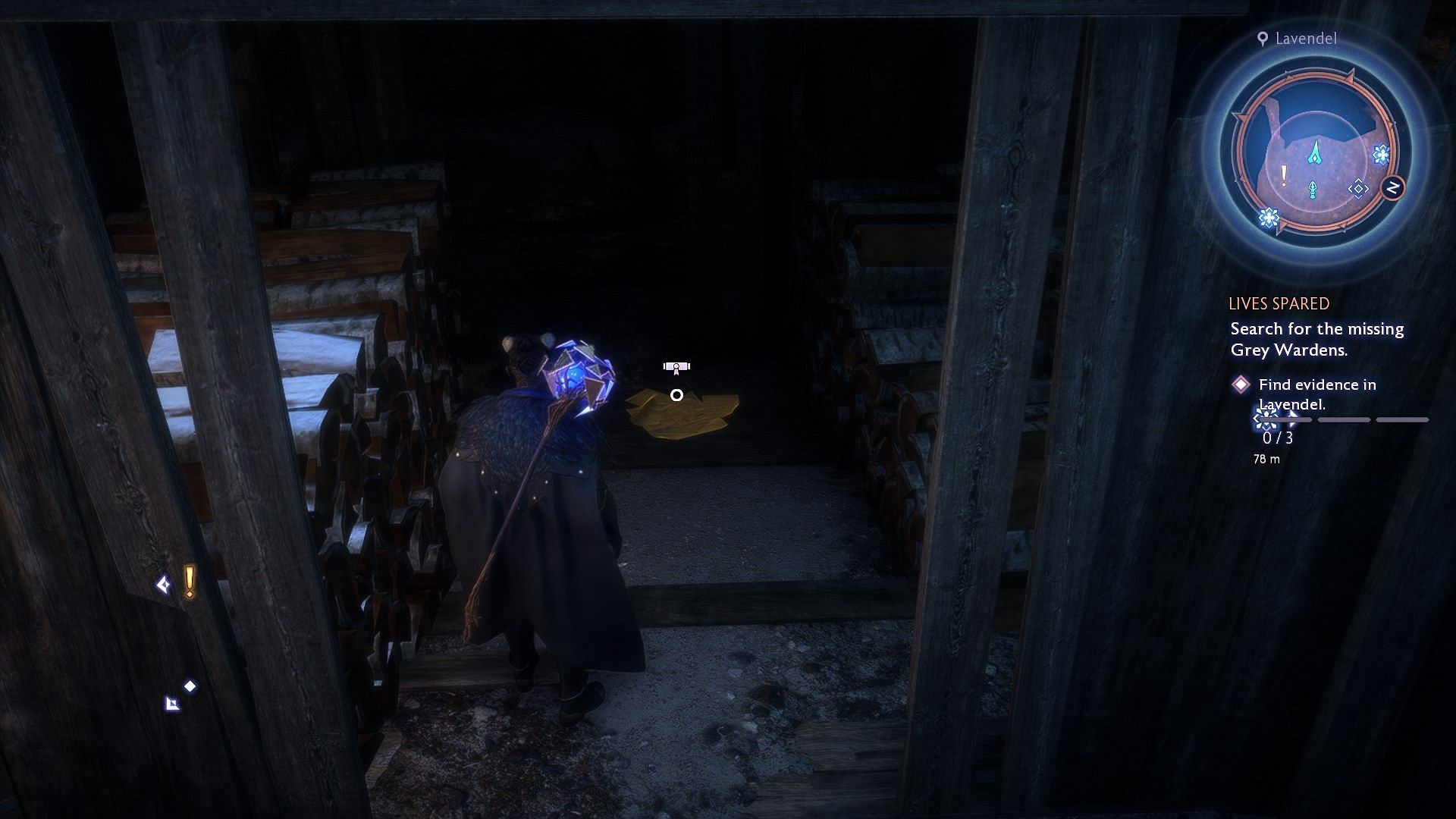 The first evidence can be found inside a hut (Image via Electronic Arts)