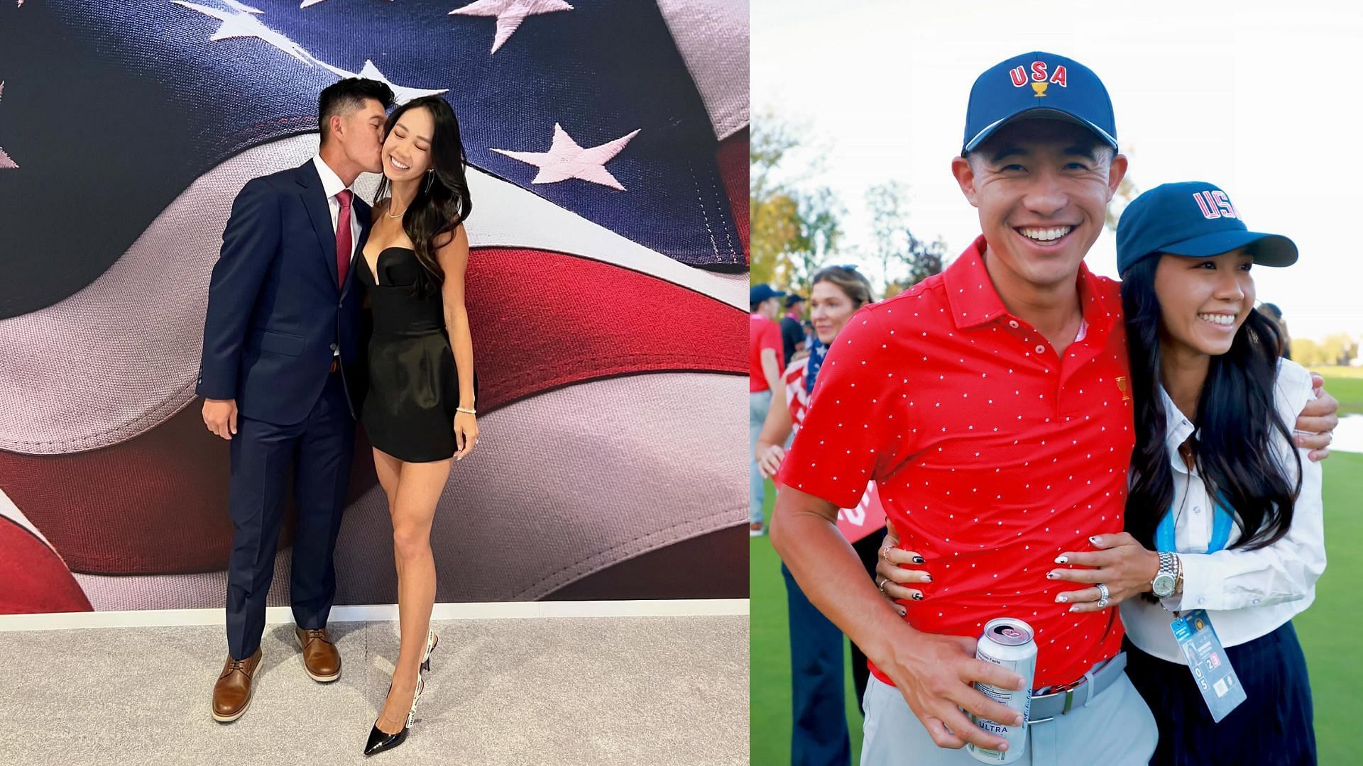 Collin Morikawa responds to wife Katherine&rsquo;s playful anniversary wish (Images via @katherine_morikawa/Instagram)