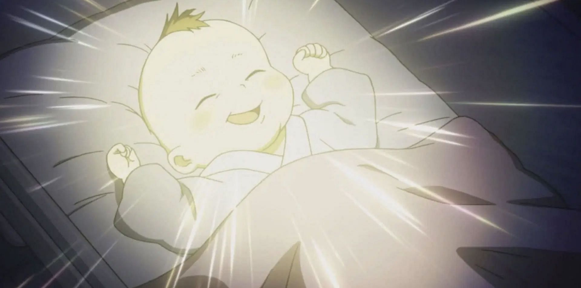 Luminescent Baby as seen in anime (Image via Studio Bones)